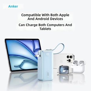 <span class=keywords><strong>Cargador</strong></span> Portátil <span class=keywords><strong>Anker</strong></span> A1637 3 en 1, <span class=keywords><strong>10000mAh</strong></span>, 30W PD, Carga Rápida, con Cable USB C Integrado, Color Rosa, Venta al Por Mayor - Product Image 4
