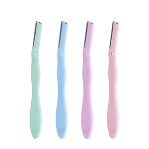 Eco-Friendly Reusable Metal Handle <b>Eyebrow</b> Razor Premium <b>Eyebrow</b> <b>Trimmer</b> with Replacement Blades - Product Image 2