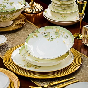 Service de vaisselle en porcelaine fine de Jingdezhen pour la maison, assiettes de dîner pour hôtel, combinaison de plats de bien-être, cadeau en gros - Product Image 4
