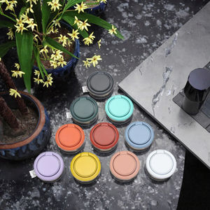 Mini Portable Flexible Folding Colorful Metal Aluminum Alloy Desktop <b>Phone</b> <b>Holder</b> with Adhesive Pad Mount Custom Logo - Product Image 5