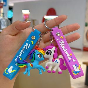 Porte-clés Licorne Mignon pour Femmes et Filles, Pendentif <span class=keywords><strong>de</strong></span> Sac Animal, Dessin Animé, Petit Pendentif <span class=keywords><strong>de</strong></span> Voiture pour Enfants, Petit Cadeau, Porte-clés Licorne pour Sac à Dos - Product Image 3