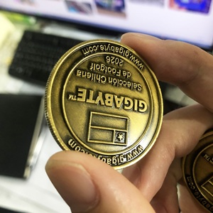 Pièce de monnaie commémorative 3D en alliage de zinc doré antique, fabriquée sur mesure avec LOGO, pour souvenir et cadeau promotionnel - Product Image 2