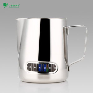เหยือกตีฟองนมสแตนเลสพร้อมตัวบ่งชี้อุณหภูมิสำหรับกาแฟลาเต้อาร์ต - Product Image 2