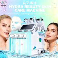 Appareil de soin de la peau 7 en 1 Hydro Facial Machine Hydra Dermabrasion Aqua Peel Nettoyage des points noirs et des pores Équipement de beauté