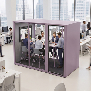 Salle de réunion acoustique Vestael pour huit personnes, idéale pour les formations et les discussions professionnelles - Product Image 3