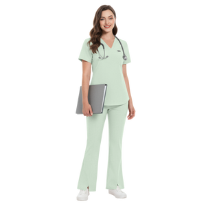 42389 Ropa de Trabajo Elástica Personalizada para Mujer, Ropa Femenina para el Hogar, Ropa Coreana para Mujer, Último Diseño de Moda - Product Image 1