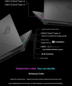 Portátil para Juegos Strix Scar II 2024 de 16 Pulgadas, 2.5K, 240Hz, Intel de 24 Núcleos a 5.6GHz, Retroiluminación RGB, Gráficos Dedicados Duales RTX 4060, Windows 11 - Product Image 5