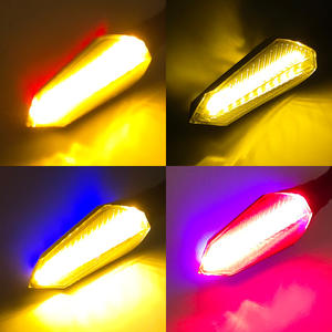 Feux de jour à LED 12V bicolores à défilement dynamique pour voiture électrique, accessoires de modification de moto pour l'avant - Product Image 2