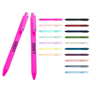 Bolígrafos Personalizados de Plástico Multicolor, Novedosos, al por Mayor, de Goma Suave ABS, con Logotipo Escolar, Personalizables, Retráctiles, Impresos - Product Image 1