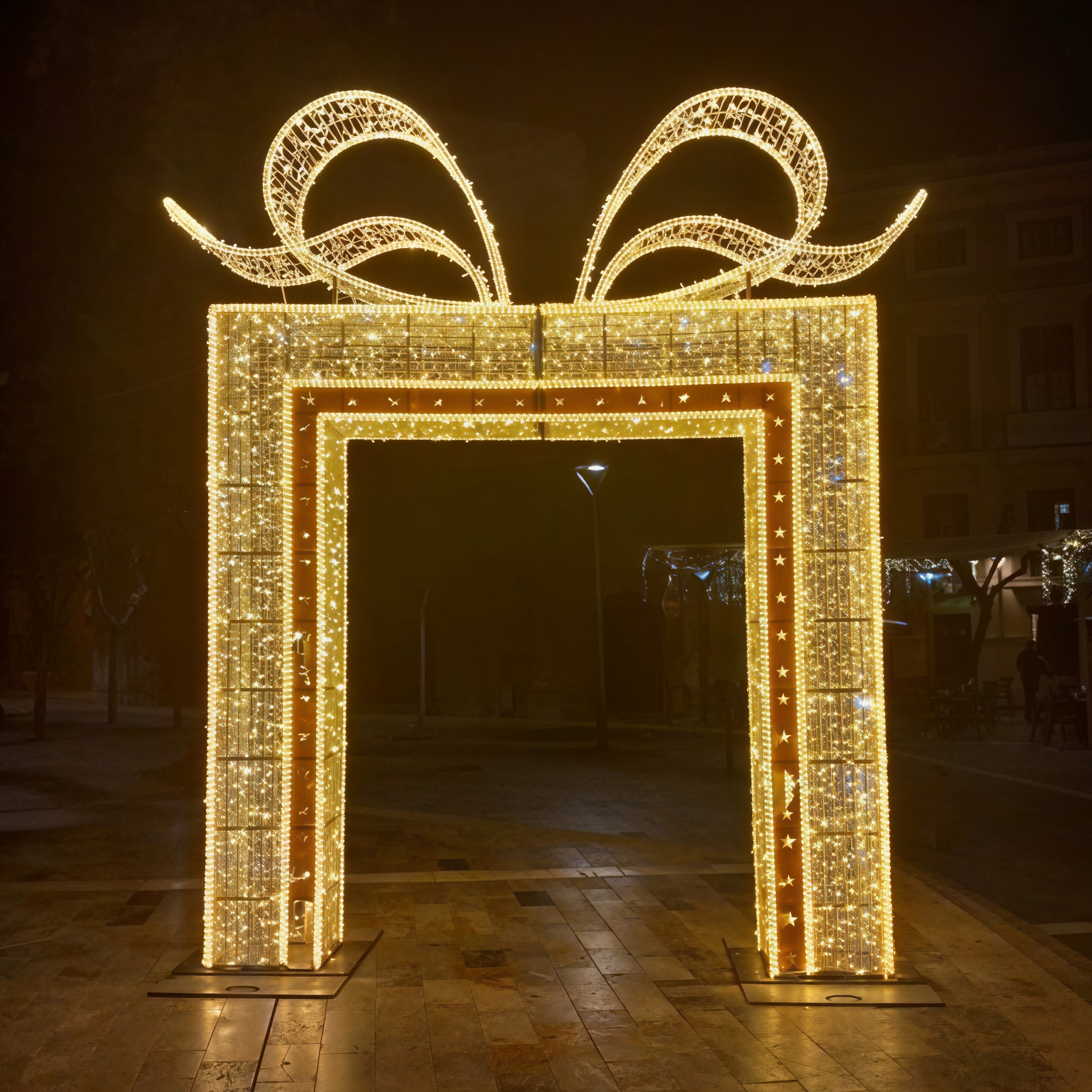 LED Gift Arched Light Outdoor Christmas Decoration Landscape Theme Light IP65 Artistic Light Decoration