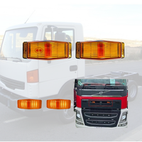 Feu de position latéral en promotion avec lentille fumée transparente, neuf, ambre/blanc, 24V pour camion
