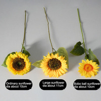 Fleurs artificielles tournesol effet naturel faites à la main, en soie préservée, vente en gros, cadeaux décoratifs pour mariage, fête des mères, maison et hôtel