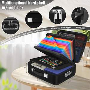 Bolsa de Archivo Ignífuga e Impermeable para Almacenamiento con Cerradura, Bolsa Rígida para Documentos y Certificados - Product Image 4