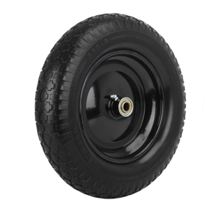 Roue de brouette en mousse PU de 14 pouces 3.50-8 roue libre plate pour chariot de palette - Product Image 2