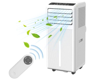 Mini Aire Acondicionado Portátil de 9000 BTU con Pantalla LED y Control Remoto para Hogar, Oficina, RV y Uso en Exteriores