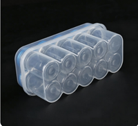 Approvisionnement direct usine, fabriqué en Chine, boîte d'emballage cosmétique pour flacon de 5 ml à 10 compartiments, design de fenêtre avec estampage UV, carton extérieur de 0,1 mm d'épaisseur