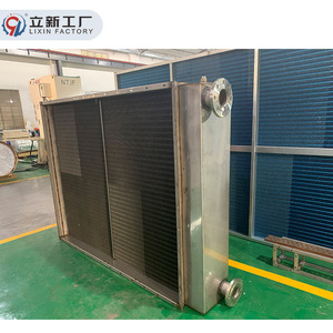 Intercambiador de Calor de Tubo Aletado de Acero Inoxidable de Fábrica Lixin, Refrigeración por Agua, Aplicación Industrial HVAC - Product Image 1