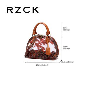 Bolso de Mano Cruzado Retro Europeo y Americano Personalizado RZCK para Mujer - Product Image 2