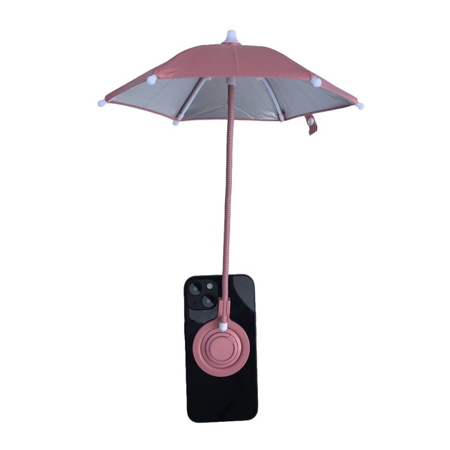 Portable Universal Magnetic Phone Umbrella Manual Control Anti-Glare Plastic Beach Pool Outdoor Video Photo Equipment