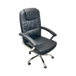 Migliore Sedia da Ufficio Ergonomica Direzionale Design Moderno in Pelle PU Nera Girevole per Manager e Visitatori Vendita Diretta dalla Fabbrica - Product Image 3