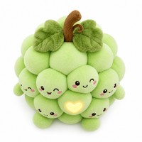 XDT AI Soft Grape Plush Toy Custom Design PP Cotton Stuffed Fruit 11-30cm OEM ODM Cute Unisex Gift