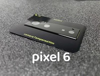 Pour Pixel 6A protecteur de caméra pour Google Pixel 7 6 6 Pro protecteur d'objectif 3D soie impression grand bord caméra protecteur en verre trempé