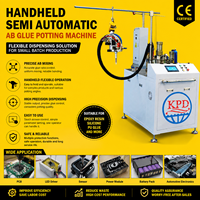 Máquina Dispensadora de Pegamento AB Semiautomática de Doble Componente, Portátil, para Resina Epoxi, PU, Silicona, para Electrónica, Placas de Circuito LED