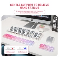 Clavier numérique personnalisé, tapis de souris, forme de bloc, tapis de souris transparent pour PC, tapis de souris de jeu avec repose-poignet pour la maison et le bureau