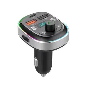 AGETUNR T81 Hot 9 Light modes 30W PD 18W QC3.0 Fast Charge Car Bluetooth 5.0 MP3 Player FM Transmitter activate voice control