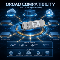 Transceiver Optique 40G QSFP+ LR4 1310nm CWDM4 10km Monomode Module LC pour Réseau Central d'Entreprise et Accès Métropolitain