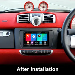 Touch screen 9 inch android 9.1 radio car video stereo multimedia screen player with gps wifi and rear camera