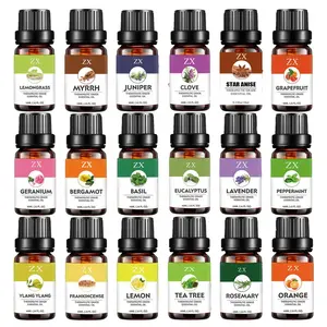 Factory supply 40 natural plant essential oils at low prices 10ml lavender oil peppermint oil for aromatherapy skin care massage