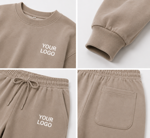 Manufacturers Custom Lounge Wear Sets <b>Women</b> Embroidered Sweatshirt <b>Jogger</b> Pants Two Piece Casual Home Travel <b>Outfit</b> OEM ODM - Product Image 3