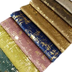 Tissu de canapé en velours avec estampage à chaud et bronzage, prix au mètre - Product Image 2