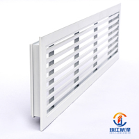 Grille d'aération linéaire en aluminium à 45 degrés - Diffuseur d'air de retour HVAC amovible