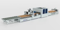 Machine à bois tout-en-un haute vitesse pour perçage et découpe double face, pour la production de MDF, produit automatique de haute précision