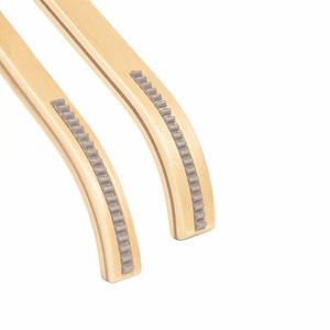 <span class=keywords><strong>Lavinia</strong></span> appendiabiti da donna colore naturale portapantaloni antiscivolo appendiabiti appendiabiti in legno per vestiti con logo - Product Image 2