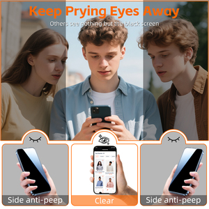 Protector de Pantalla de Privacidad HUAHUO, Película de Vidrio Templado Anti-Espía para Teléfonos Móviles Samsung Galaxy A05 A26 A16 A06 - Product Image 3