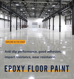 Magazzino industriale pavimenti in calcestruzzo liquido luminoso vernice pavimento a base d'acqua epossidica <span class=keywords><strong>recina</strong></span> epossidica para pisos vernice per pavimenti finitura - Product Image 2