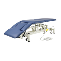 Lit de traction chiropratique et de physiothérapie électrique réglable, cadre métallique, décompression spinale, massage, lit de spa