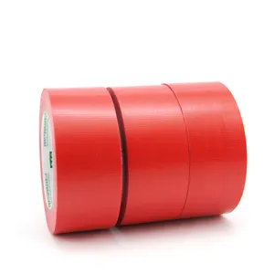 निर्माण ग्रेड पाली Sheathing टेप यूवी प्रतिरोधी ठेकेदार उच्च कील विलायक लाल चिपकने वाला टक प्लास्टर टेप