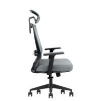 Chaise de bureau ergonomique de luxe chinoise avec appui-tête réglable, pivotante, style traditionnel nordique, en tissu, pour la maison et le bureau