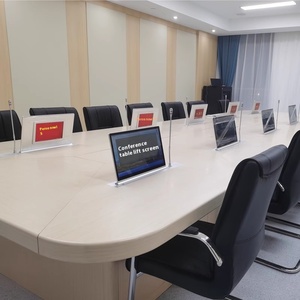 Màn hình nâng LCD siêu mỏng 15.6 inch hiển thị hệ thống hội nghị tất cả trong một không cần giấy với mic dịch đồng bộ điện - Product Image 5