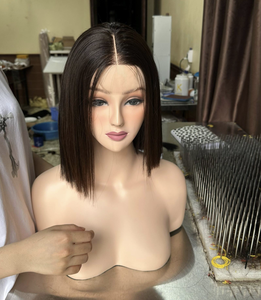 Bob tóc con người tóc giả Swiss Ren con dấu bán buôn Việt Nam tóc Trinh Nữ ren phía trước Tóc Giả Nữ Trong Suốt DHL mượt và mềm - Product Image 1