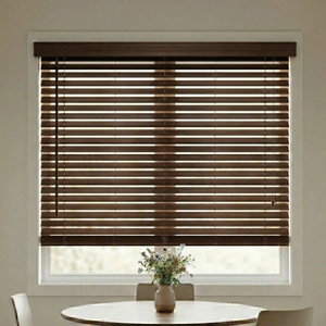 Persianas Venecianas <span class=keywords><strong>de</strong></span> Madera Natural con Cordón, en Blanco, Negro, Marrón y Gris, Hechas a Medida para Interiores, Estilo Plantation - Product Image 3