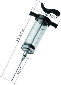 Seringue à marinade en plastique personnalisée en gros pour barbecue, viande, épices, injecteur de dinde avec aiguilles - Product Image 3