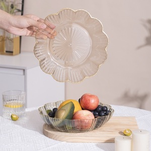 Transparent Pet Fruit <b>Plate</b> Flower Shape Food Grade Plastic For Home Party Snack Storage - Product Image 3