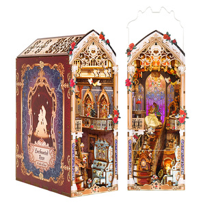 Tonecheer Solo Venta al por Mayor, Rompecabezas 3D, Rosa Encantada, Kit <span class=keywords><strong>de</strong></span> Casa en Miniatura LED para Manualidades, Regalos, Librerías <span class=keywords><strong>y</strong></span> Distribuidores Regionales - Product Image 1