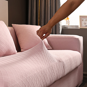 Sofá elástico à prova de água cinza claro por atacado cobre capa de elastano para casa - Product Image 3