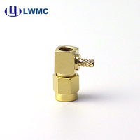 Connecteur RF LWMC SMA Mâle Coudé Droit à Sertir pour Câble RG316 1.60 Max Plaqué Or Commande en Gros
